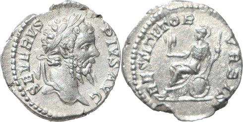 Septimius Severus silver denarius 193-211AD - Roma